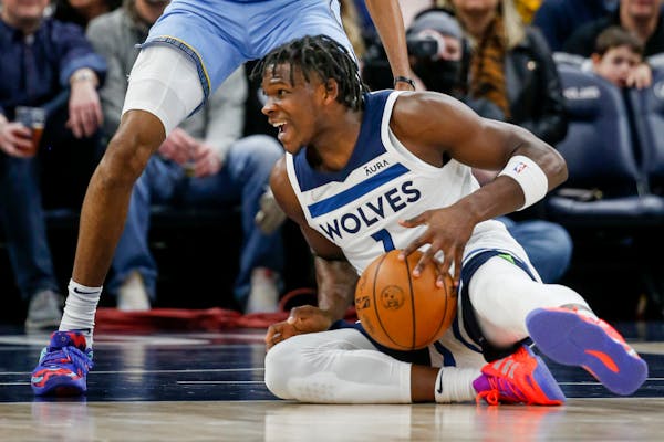 Timberwolves forward Anthony Edwards was listed as questionable before Tuesday’s game against the Golden State Warriors. 
