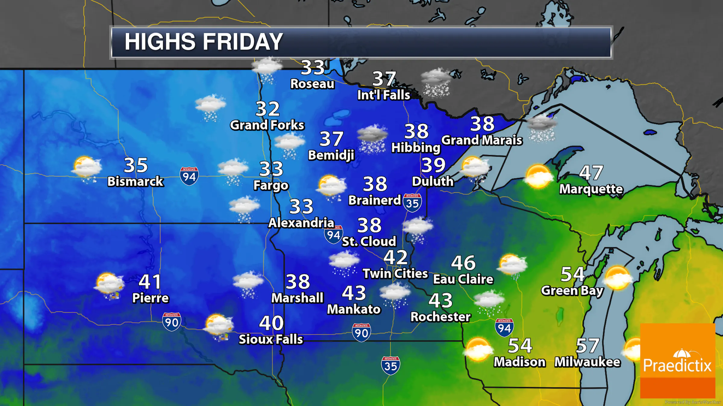 Rain And Snow Showers Pinwheel Across The State Friday