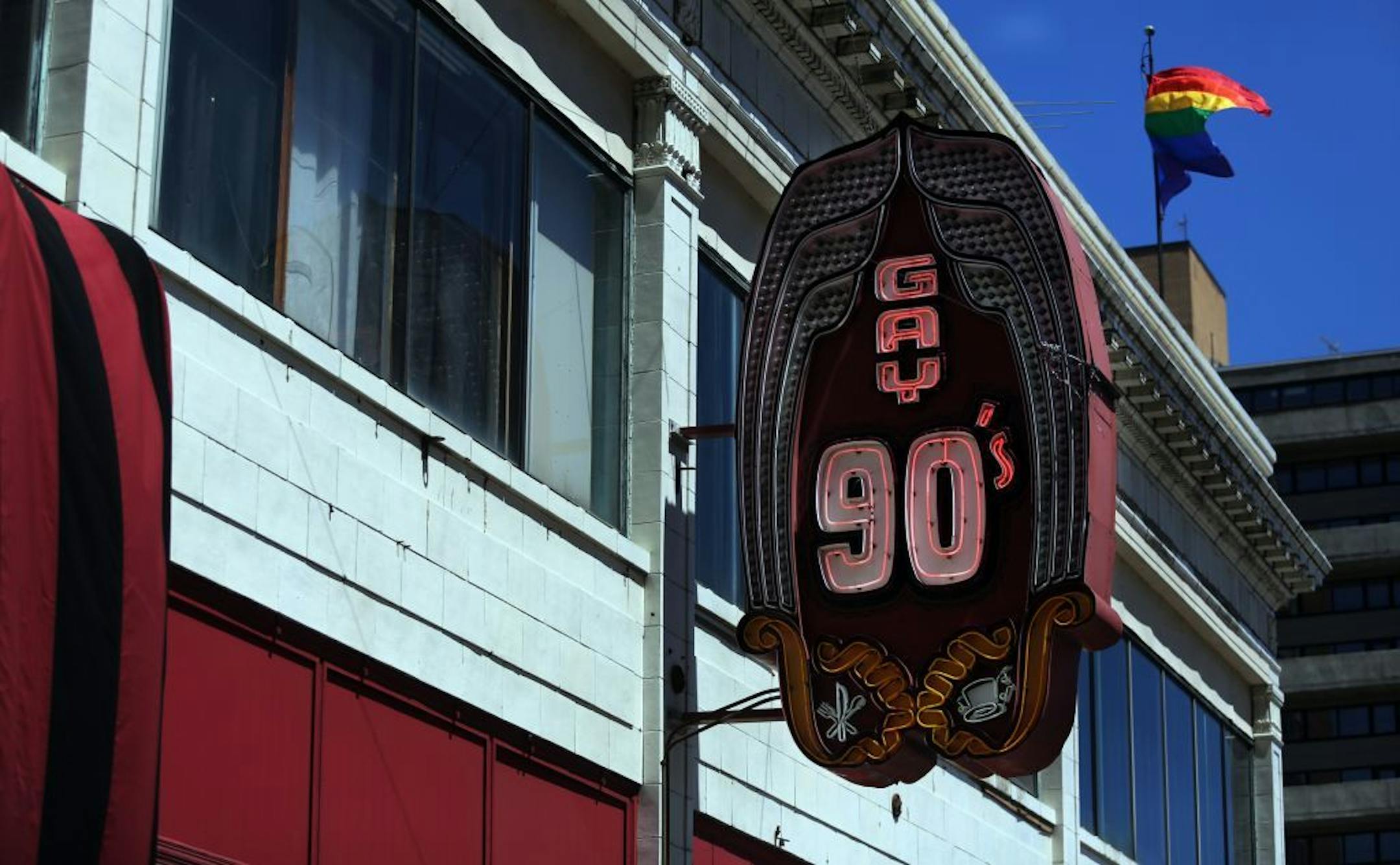 Three people among a crowd outside the Gay 90's bar were shot and wounded shortly before 2 a.m. Police do not believe that the three were the intended targets.