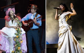 Dressed for success: Sierra Ferrell, left, with guitarist Josh Rilko, plays her biggest Minneapolis headlining gig yet this summer, as does María Zar