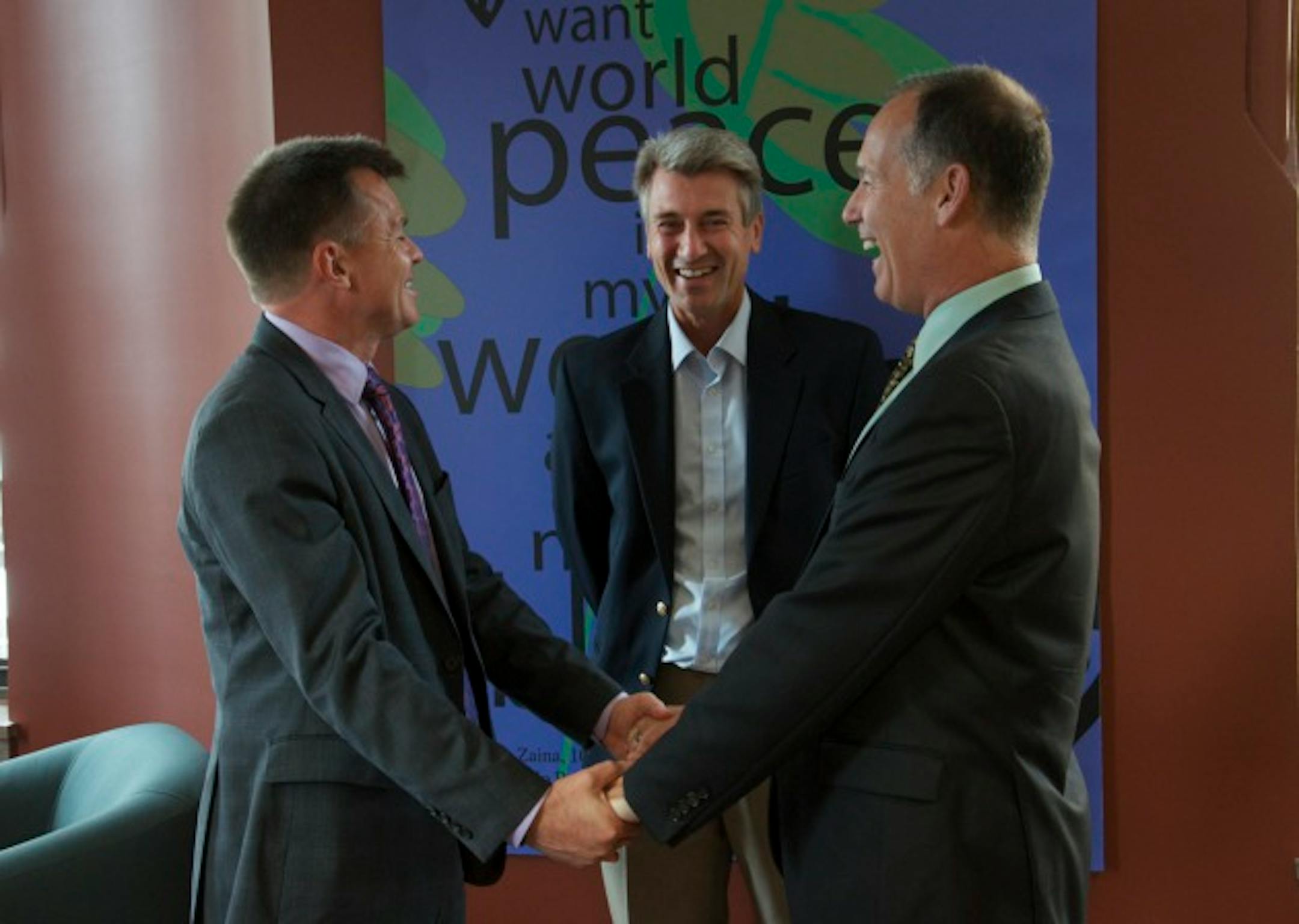 Minneapolis Mayor R.T. Rybak officiates at our wedding at City Hall.