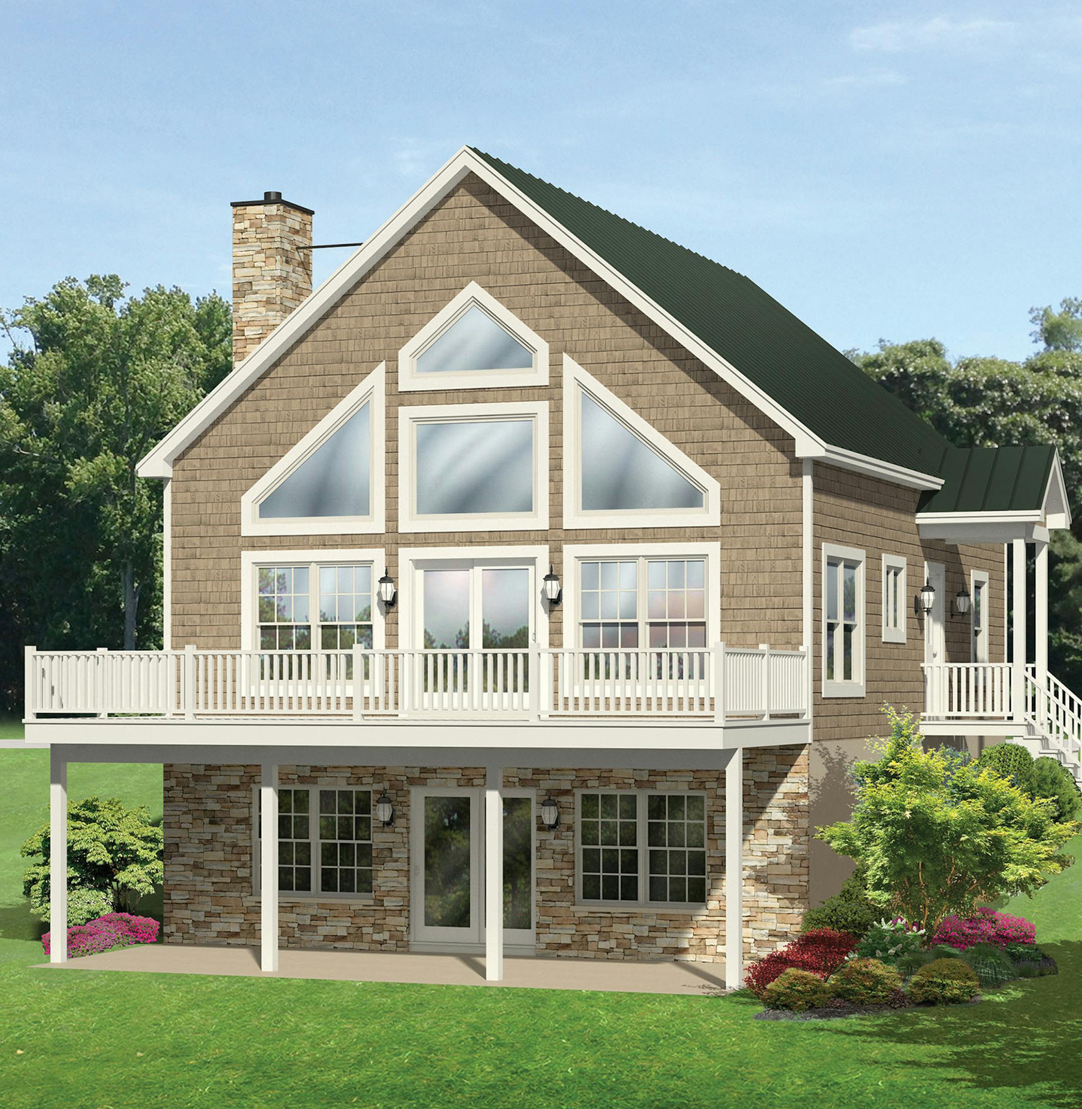 Home plan for 072416: An A-plus A frame.