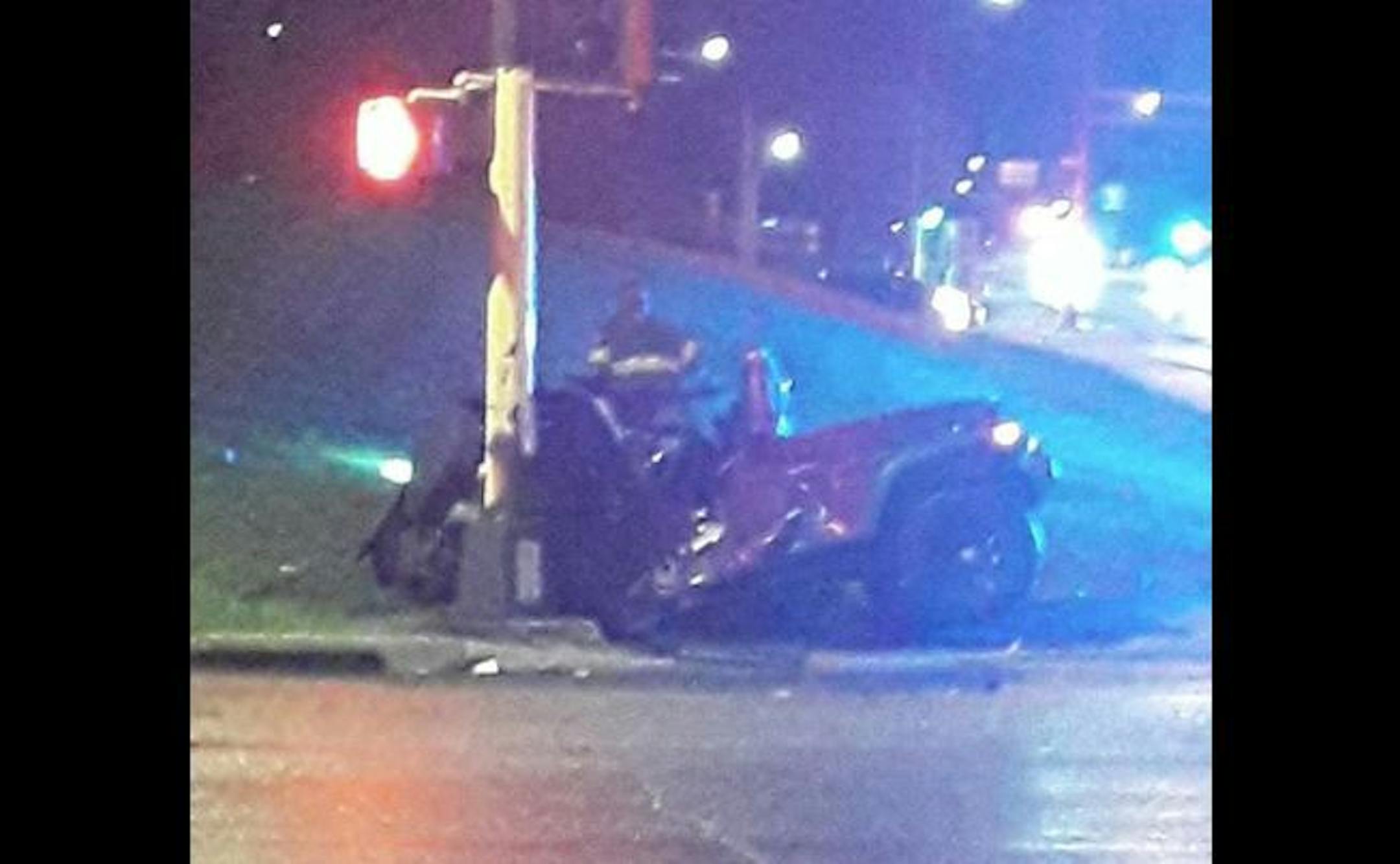 Dale Maxson, who grew up in north Minneapolis with Bowser, said he happened to be driving near the same intersection immediately after the crash. He took this photo.