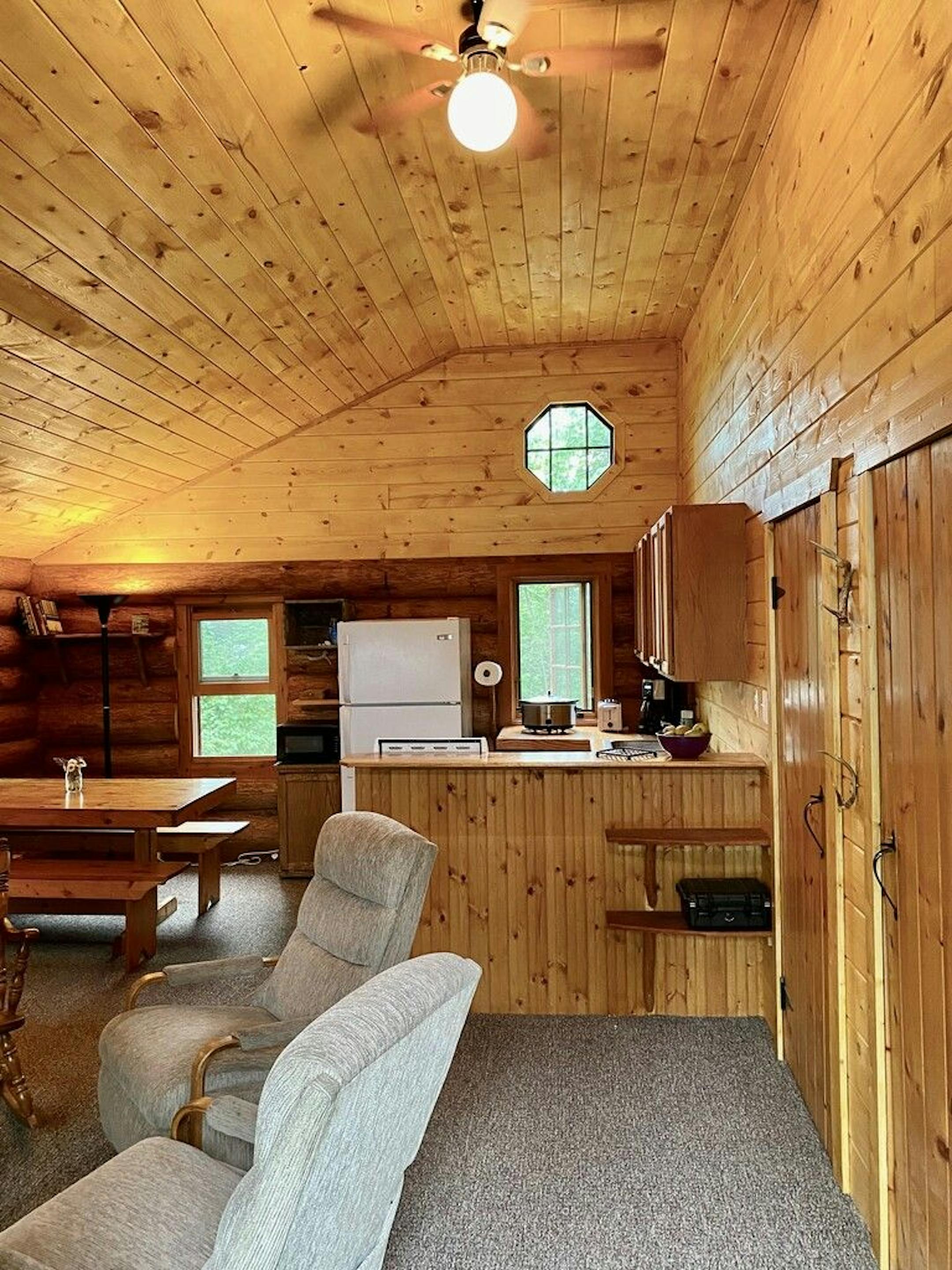 The main living area of the cabin.