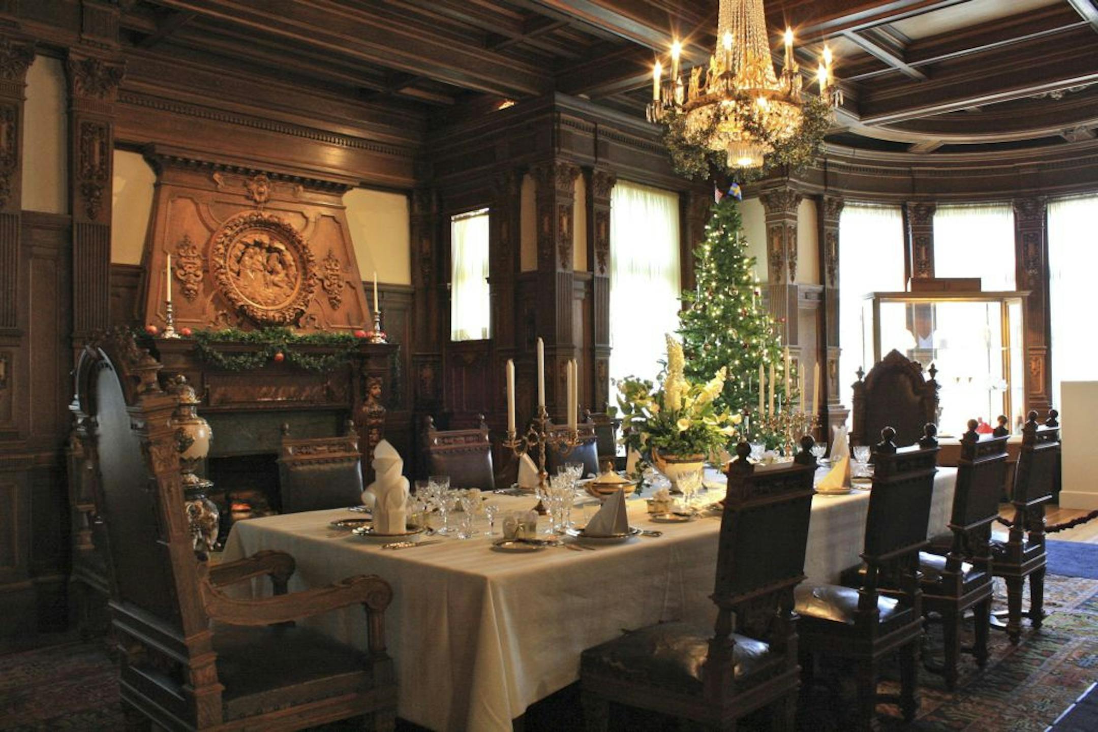 The Swedish room decked out for Christmas.