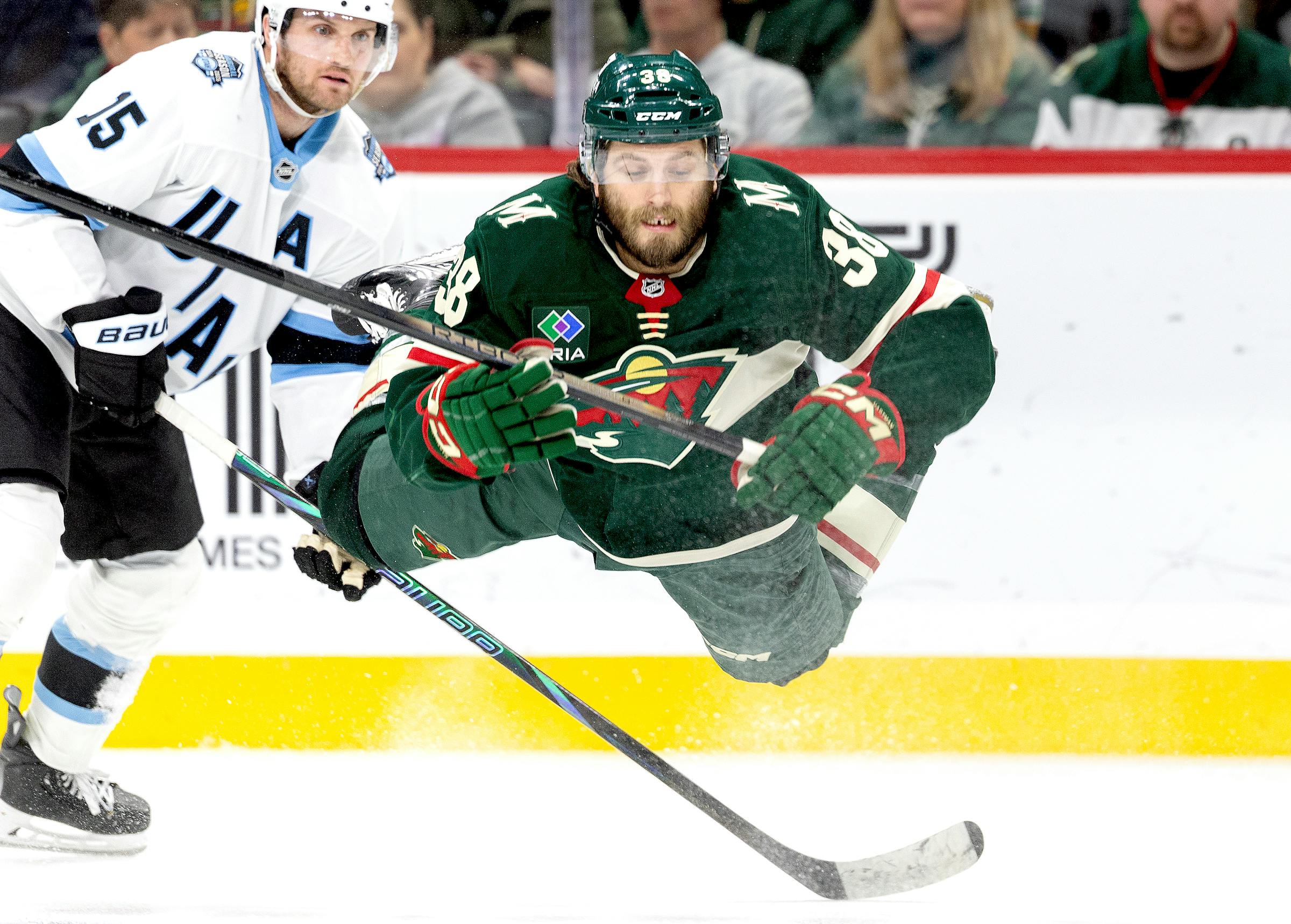 Wild's run of poor games at Xcel Energy Center continues with loss to Utah