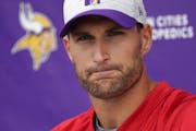 Vikings quarterback Kirk Cousins (8) might stay or he might go.