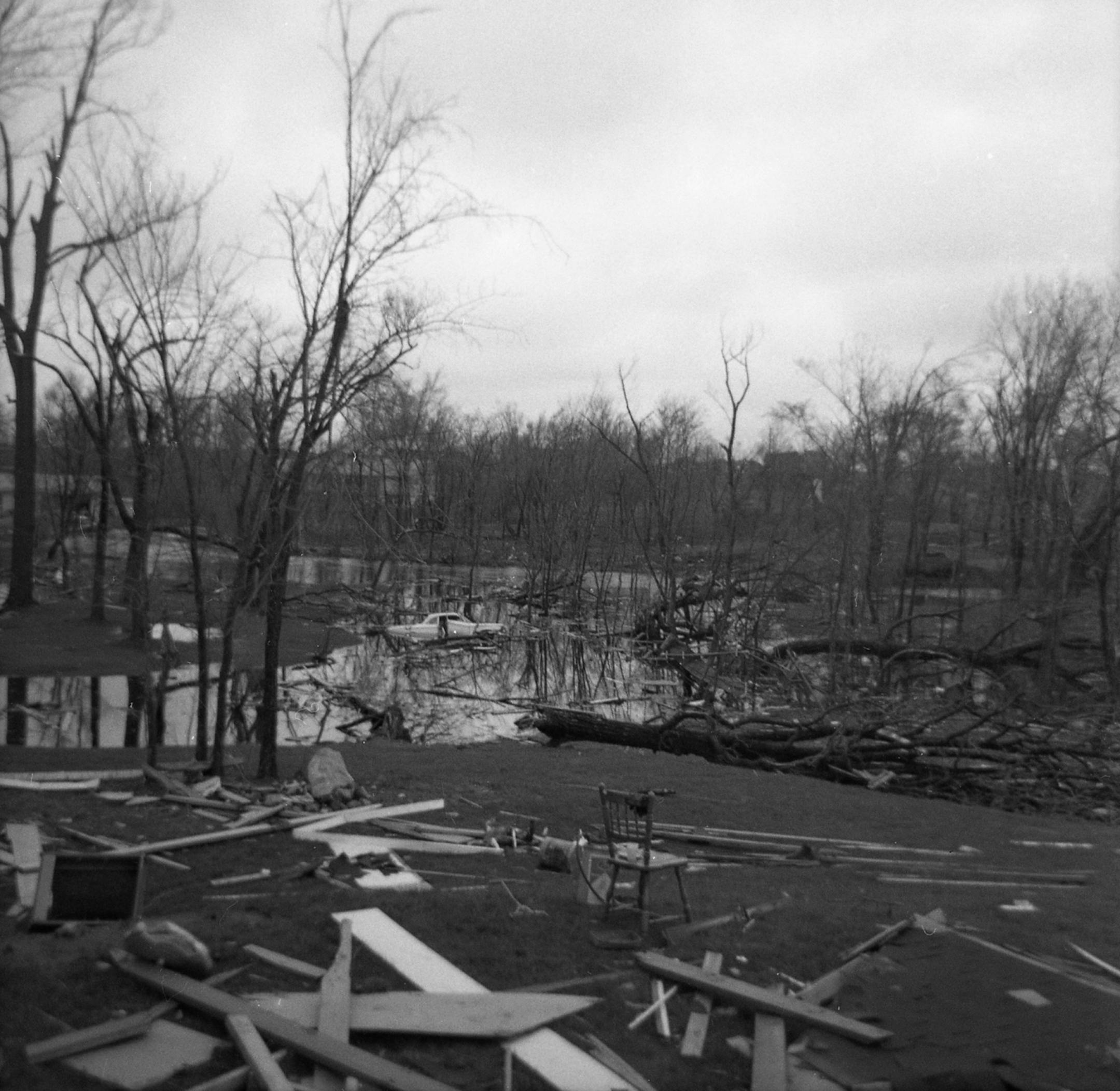 Results of the May 1965 tornado in Fridley. Anoka County Historical Society