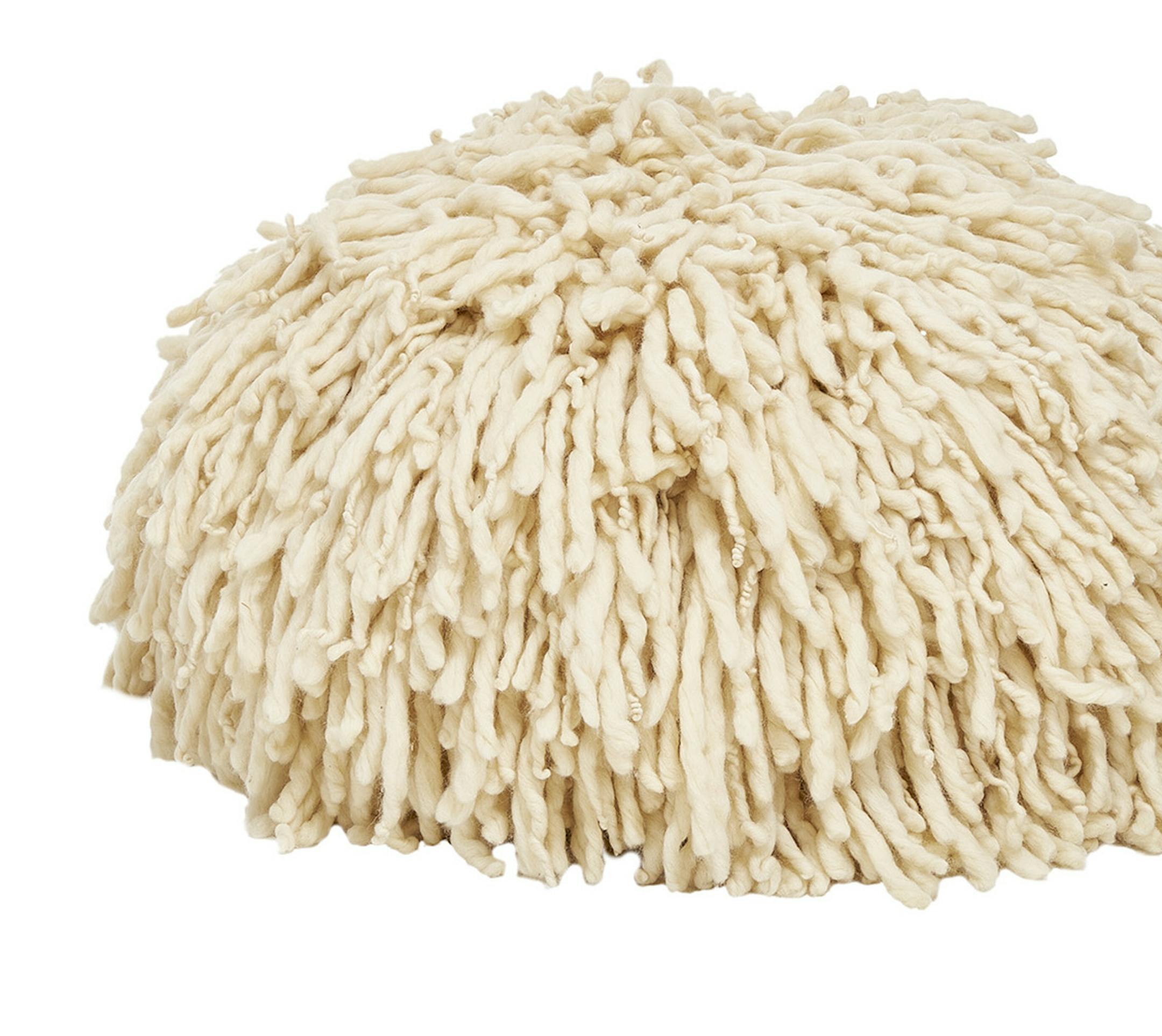 ABC Carpet & Home's merino wool Rasta pouf brings extra plush texture to your home. $1,495, abchome.com (ABC Carpet & Home) ORG XMIT: 1221474