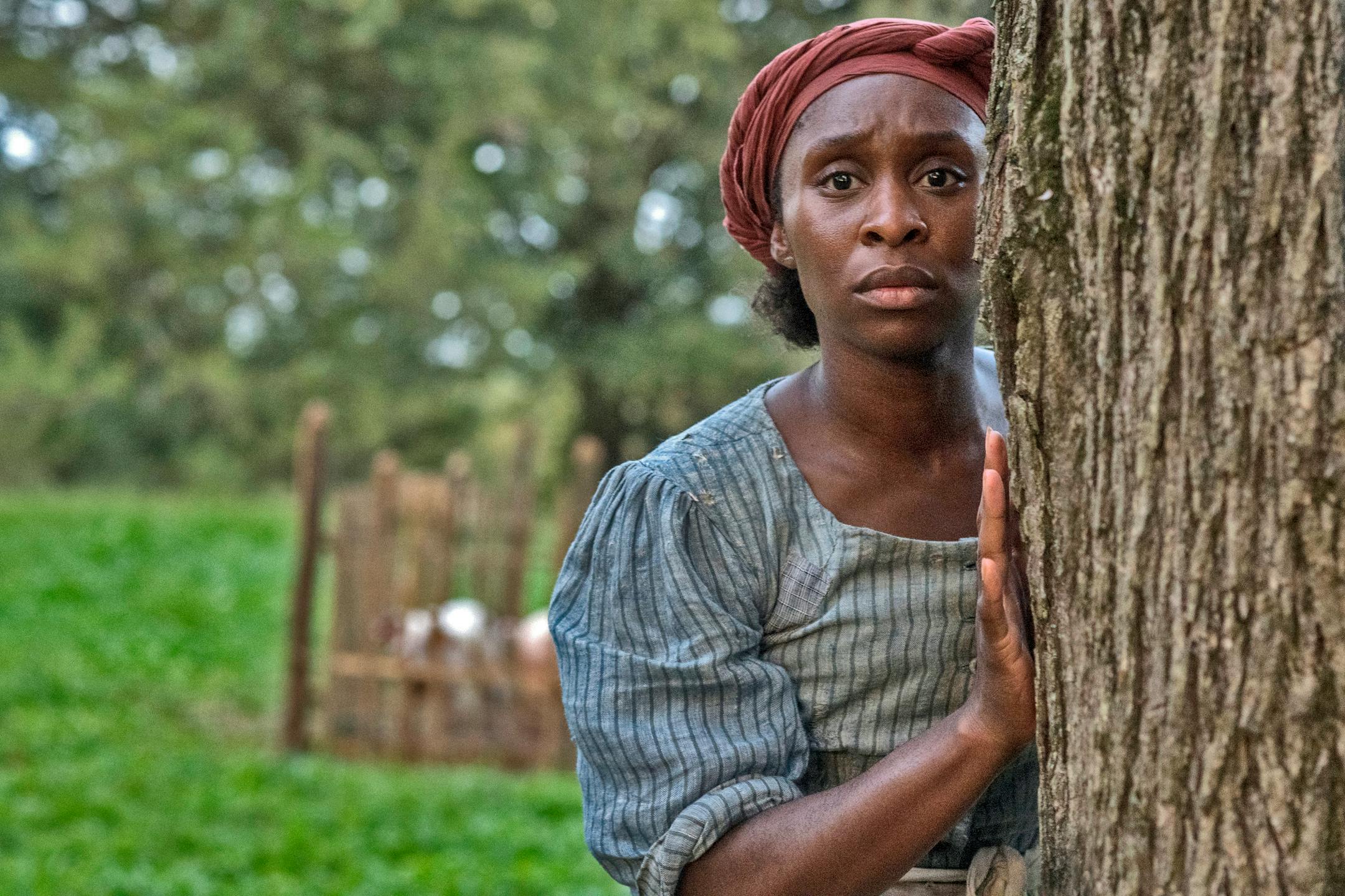 Cynthia Erivo as Harriet Tubman in a scene from "Harriet."