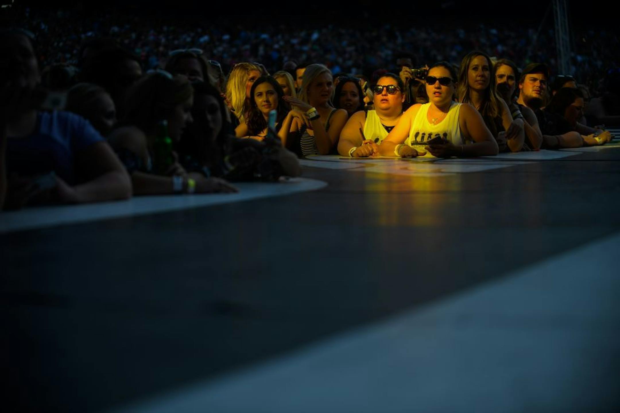 Fans watched as the Backstreet Boys performed Saturday, July 29, 2017 at Target Field in Minneapolis, Minn.