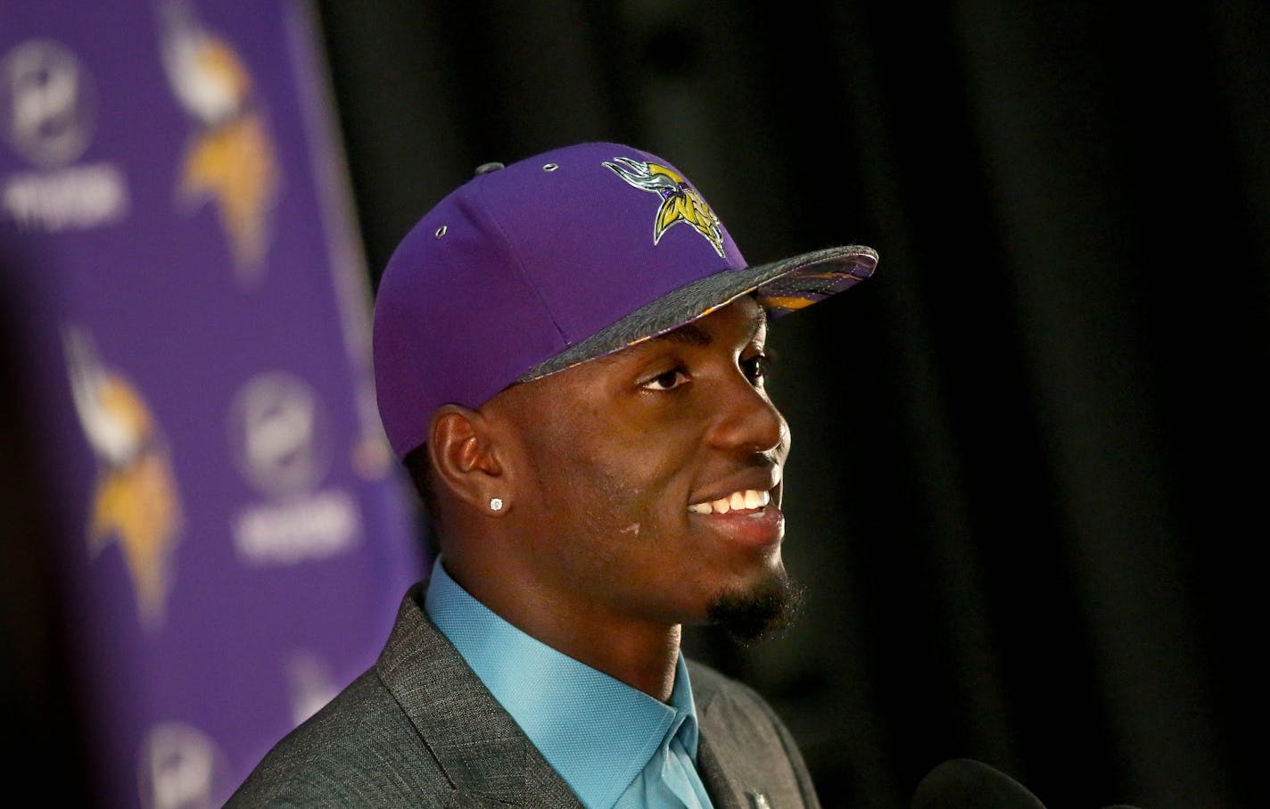 Vikings' first round draft pick Laquon Treadwell was introduced Friday at Winter Park.