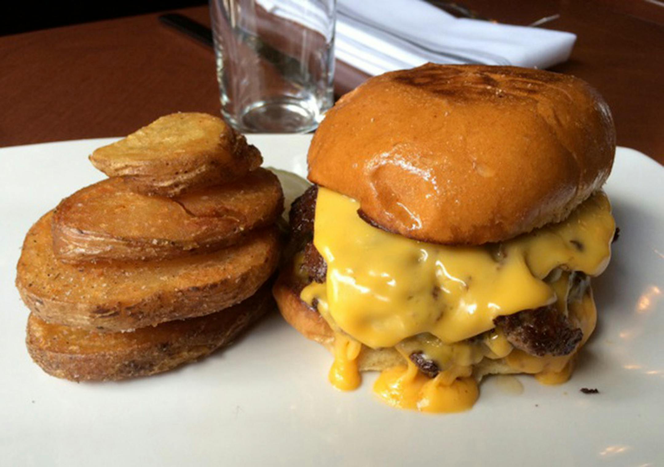 The burger at Il Foro
