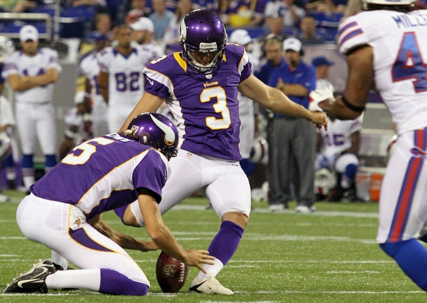 Minnesota Vikings kicker Blair Walsh (3)