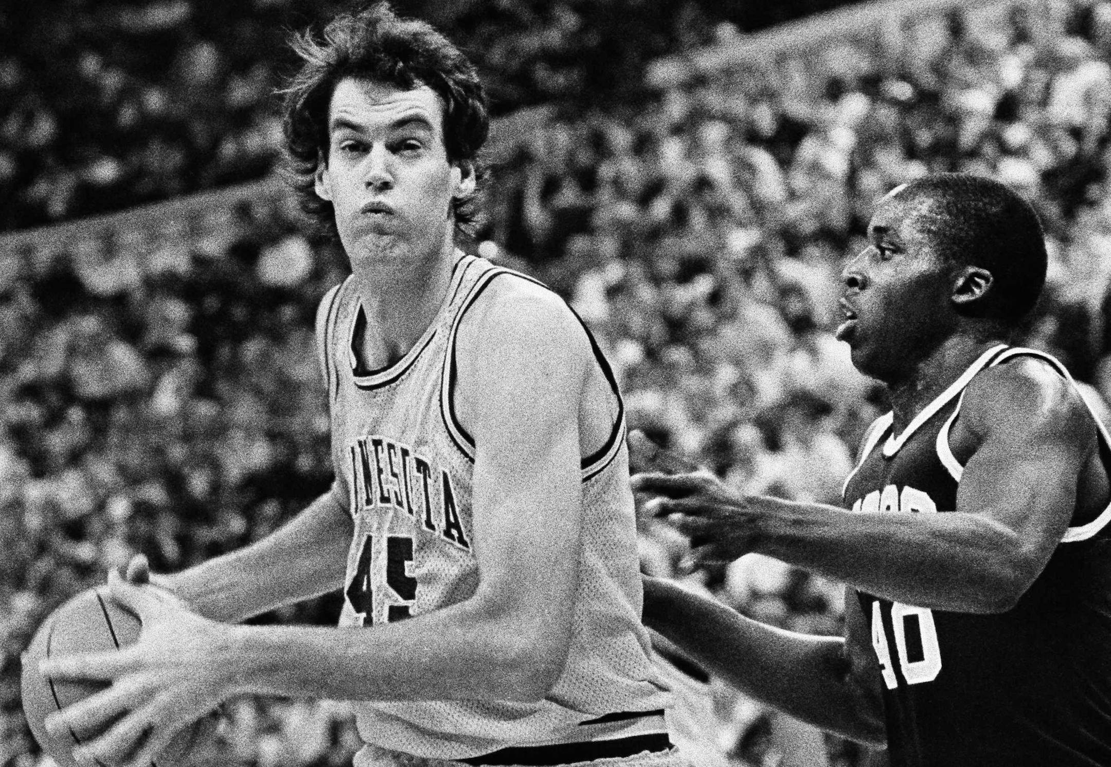 Gophers center Randy Breuer averaged 20 points, nine rebounds and three blocks during the 1982-83 season. A game featuring Breuer and the Gophers against Ohio State in 1983 will be part of the Big Ten Network's all-Gophers programming Tuesday.